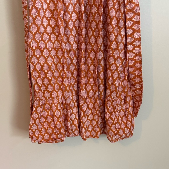 Emerson Fry Orange and White Patterned Dress - Picture 8 of 13